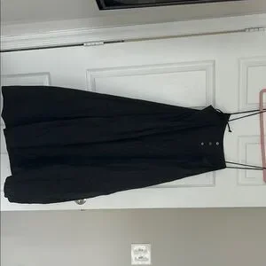Free People | Dresses | Free People Black Linen Maxi Dress | Poshmark